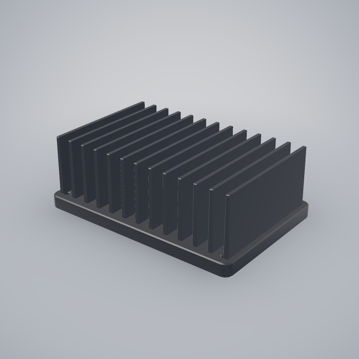 Disipador de aluminio anodizado 120 × 80